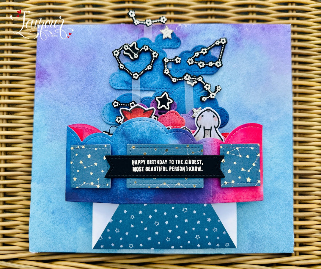 Birthday Pop Up Card - Starry Sky!