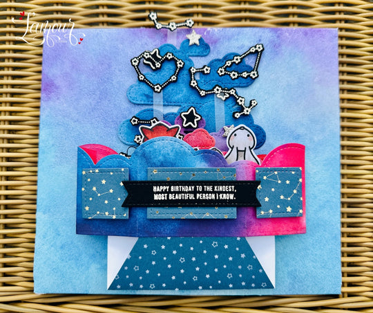 Birthday Pop Up Card - Starry Sky!