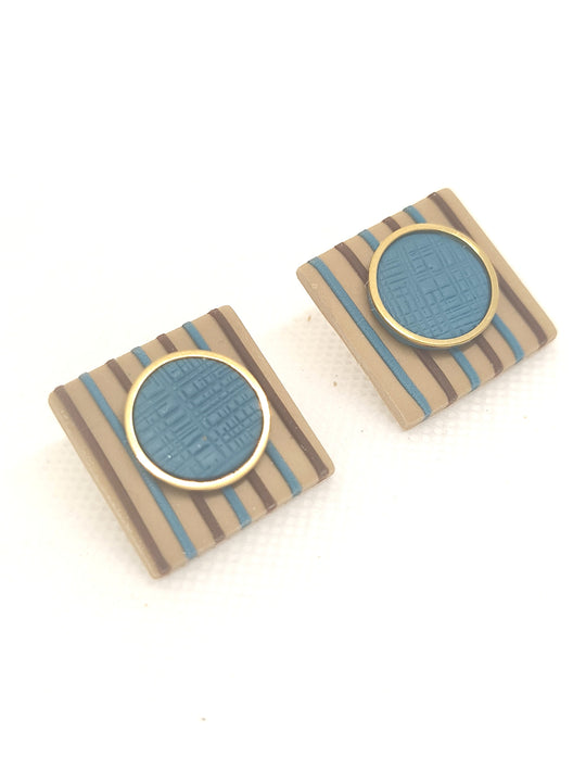 Tweed earrings