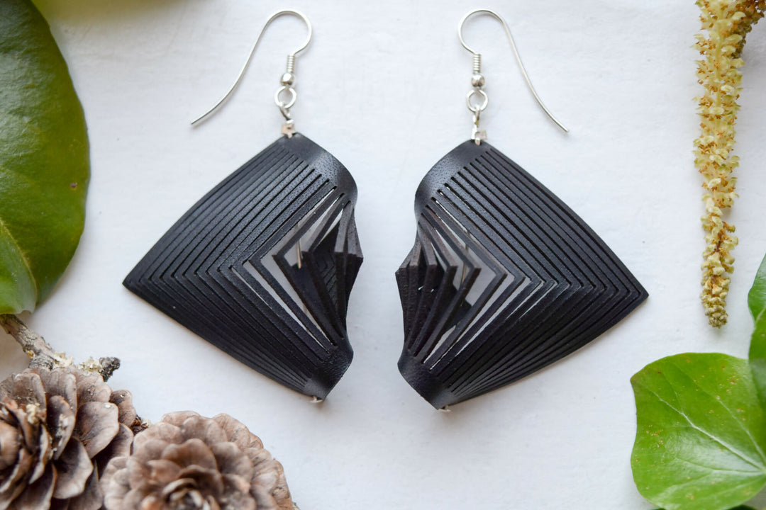 Leather earrings