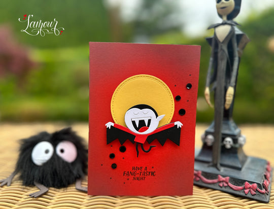 Halloween Handmade Card "Fang-tastic Vampire"