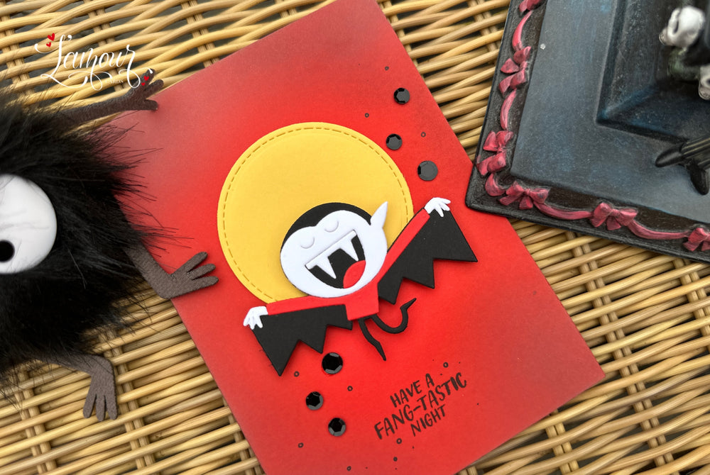 Halloween Handmade Card "Fang-tastic Vampire"