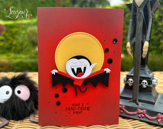 Halloween Handmade Card "Fang-tastic Vampire"