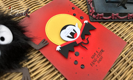 Halloween Handmade Card "Fang-tastic Vampire"
