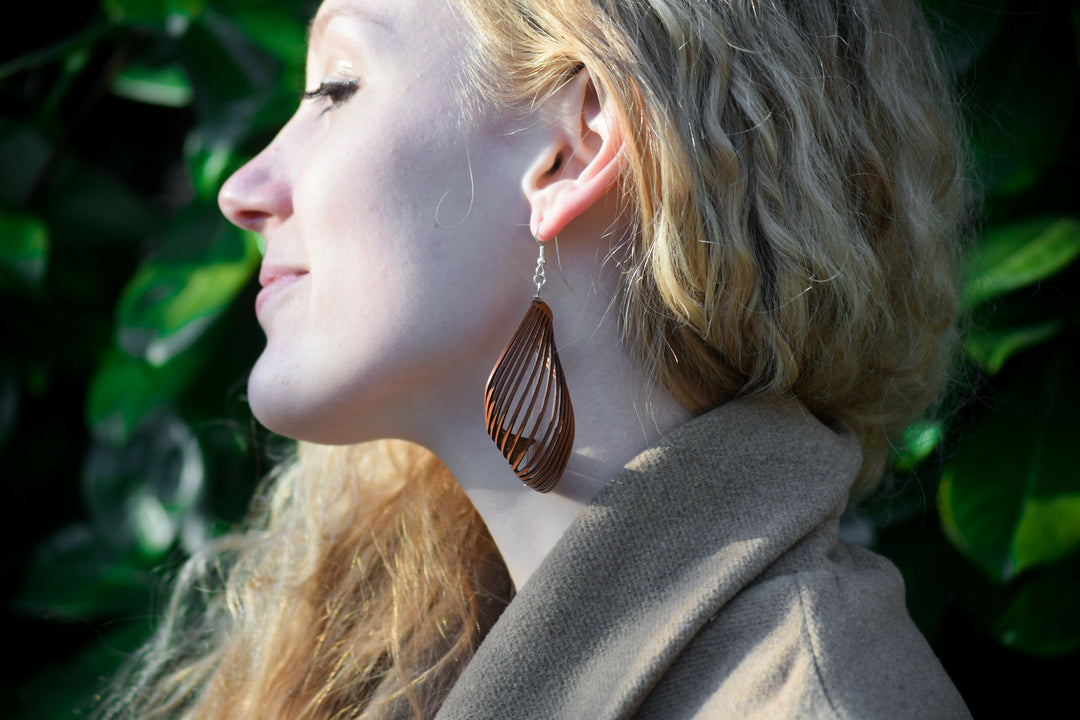 Leather earrings