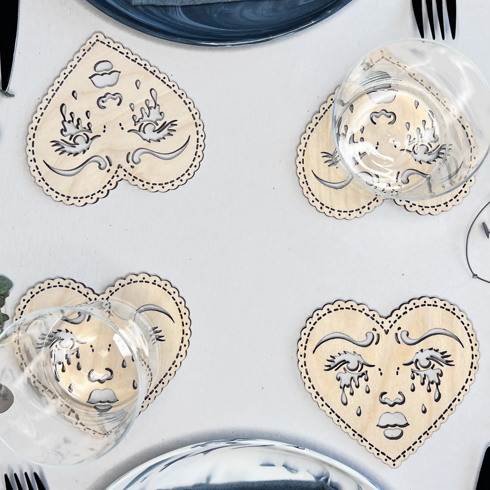 Crying Heart Coaster